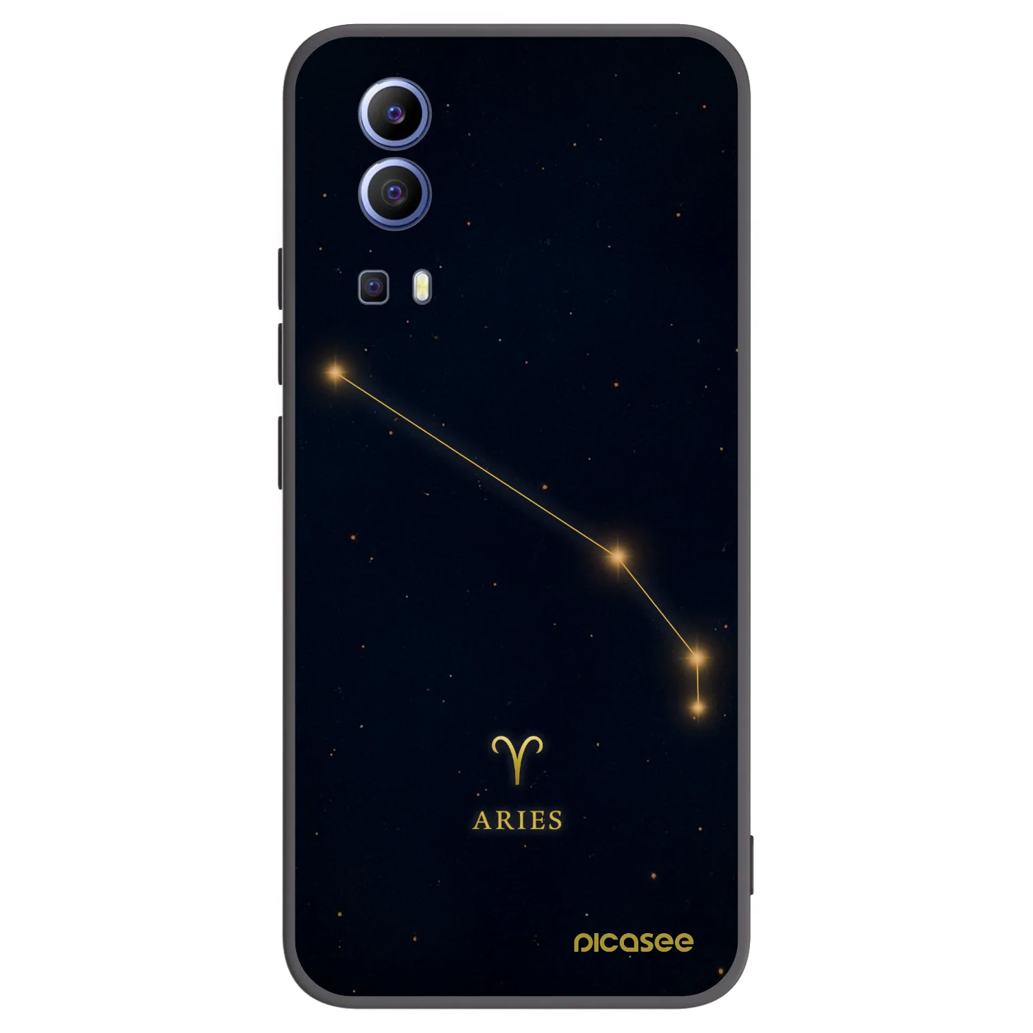 Picasee husă neagră din silicon pentru Vivo Y52 5G - ARIES