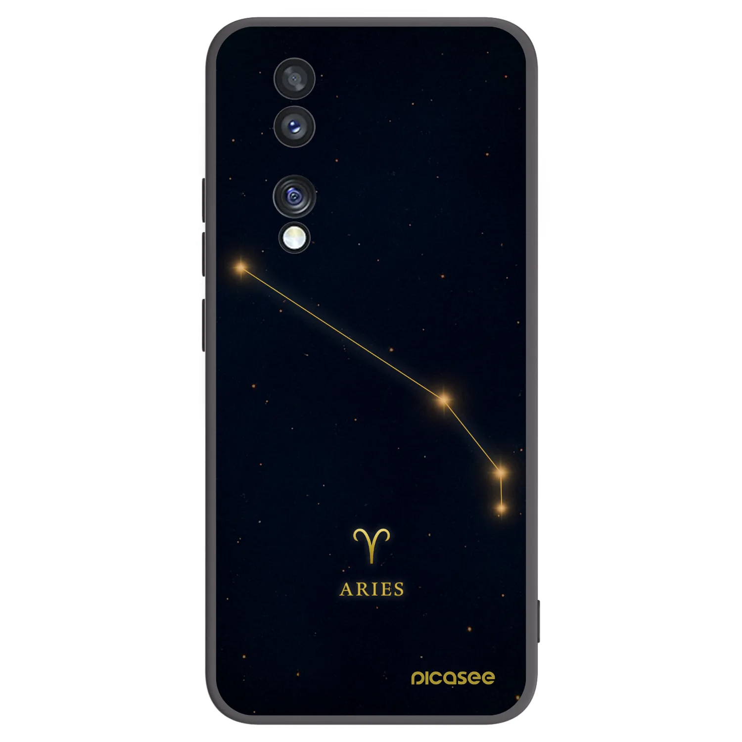 Picasee husă neagră din silicon pentru Honor 70 - ARIES