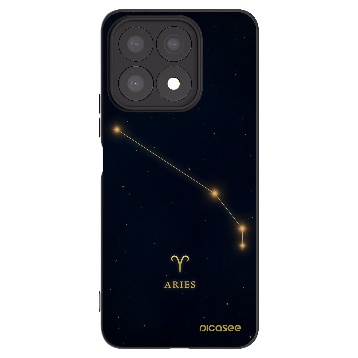 Picasee husă neagră din silicon pentru Honor X8a - ARIES