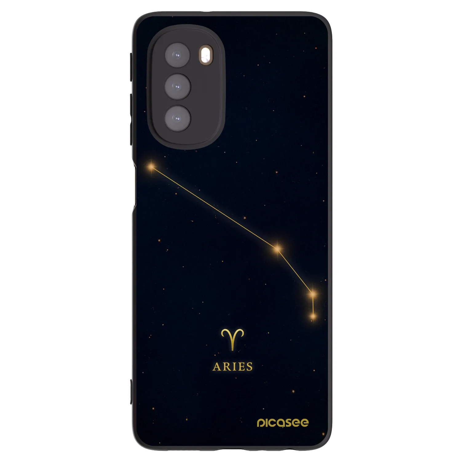 Picasee husă neagră din silicon pentru Motorola Moto G51 - ARIES