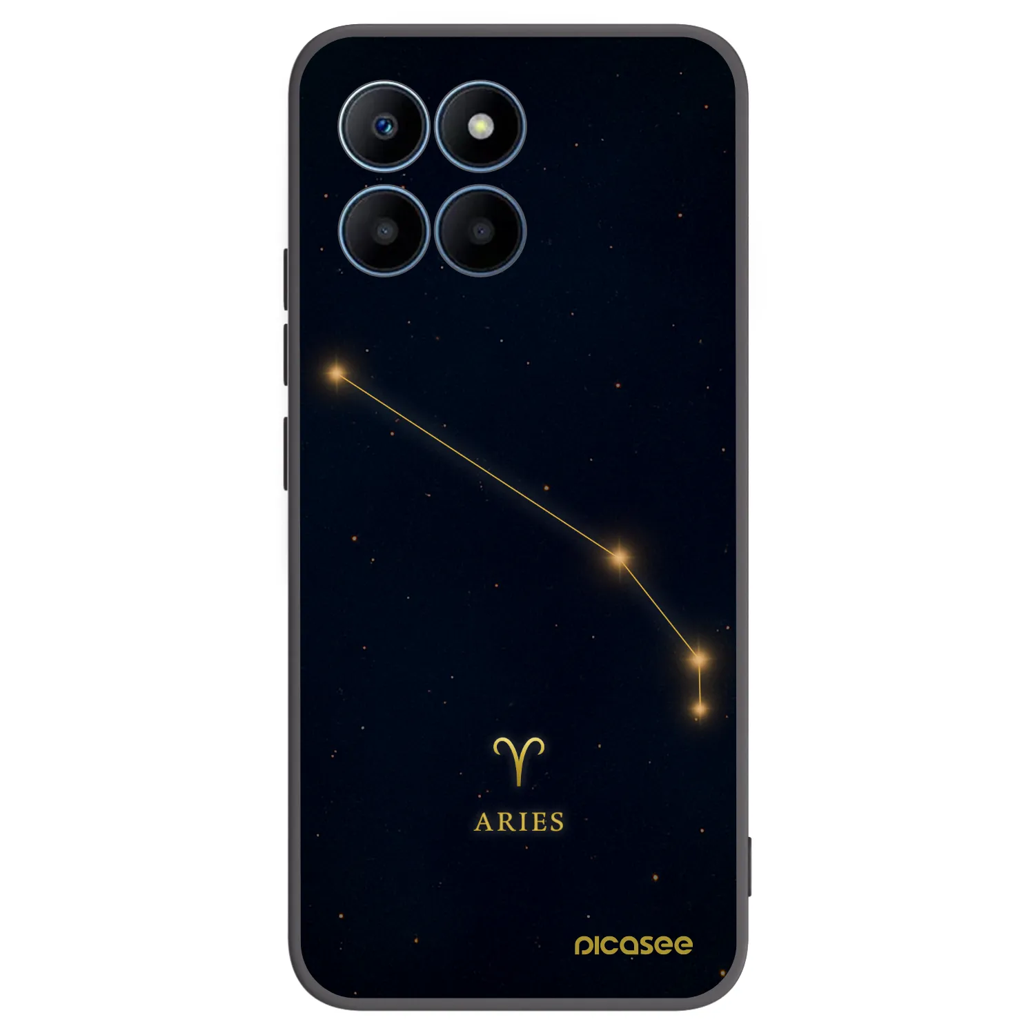 Picasee husă neagră din silicon pentru Honor 70 Lite - ARIES