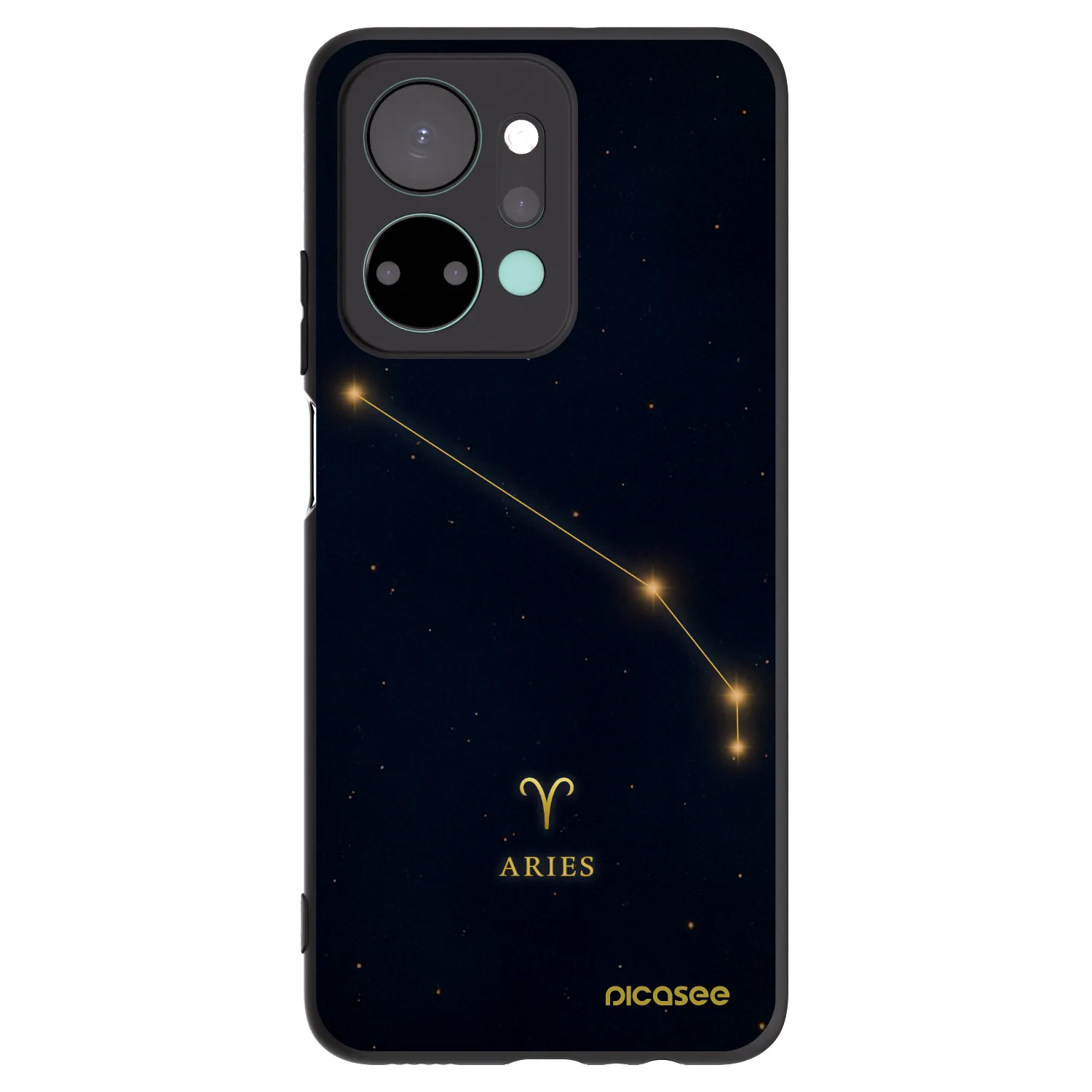 Picasee husă neagră din silicon pentru Honor X7a - ARIES