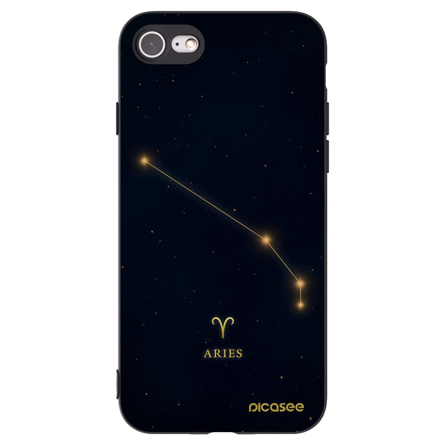 Picasee husă neagră din silicon pentru Apple iPhone 8 - ARIES