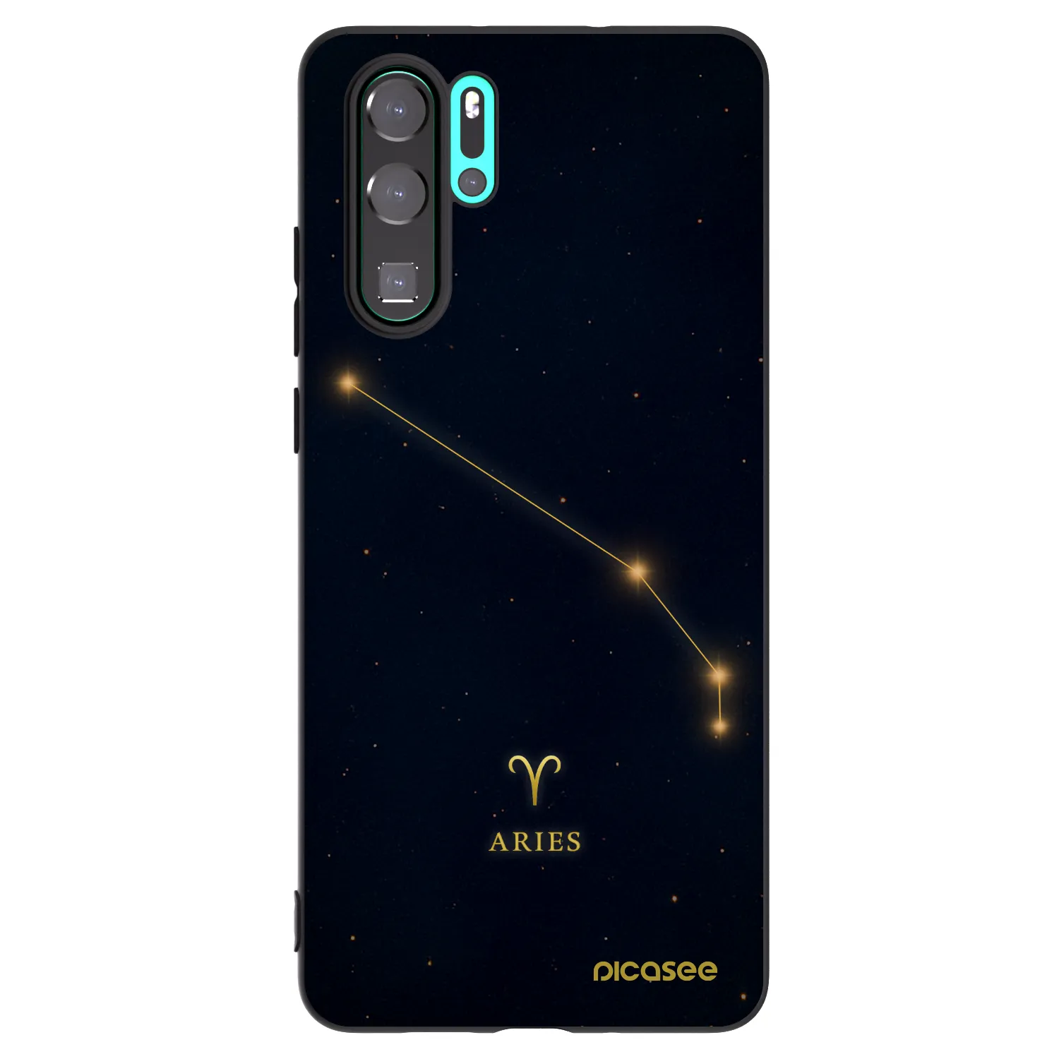 Picasee husă neagră din silicon pentru Huawei P30 Pro - ARIES