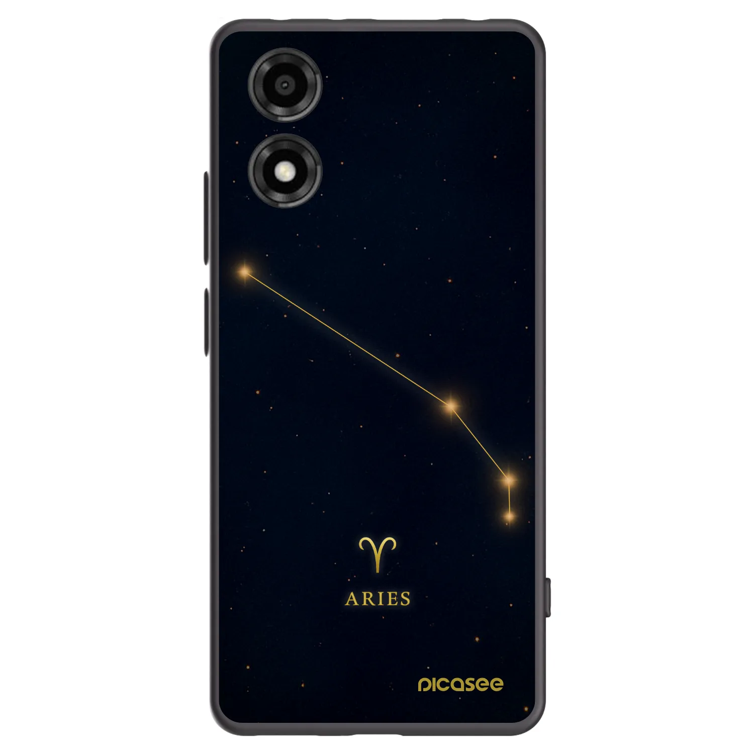 Picasee husă neagră din silicon pentru Motorola Moto E14 - ARIES