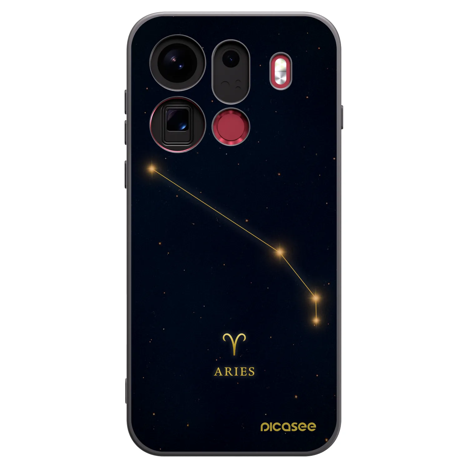 Picasee husă neagră din silicon pentru OPPO Find X9 Pro - ARIES