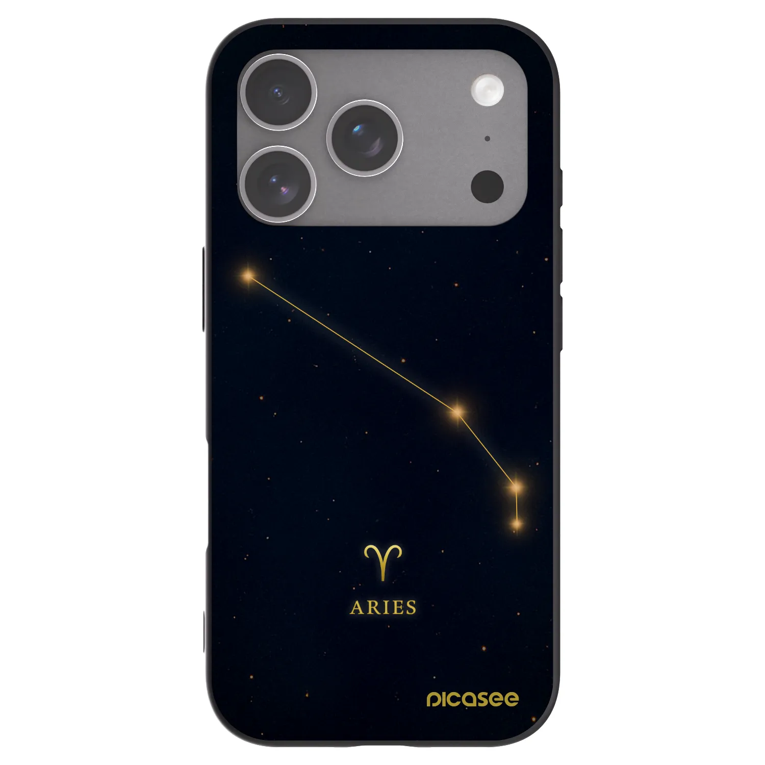 Picasee husă neagră din silicon pentru Apple iPhone 18 Pro - ARIES