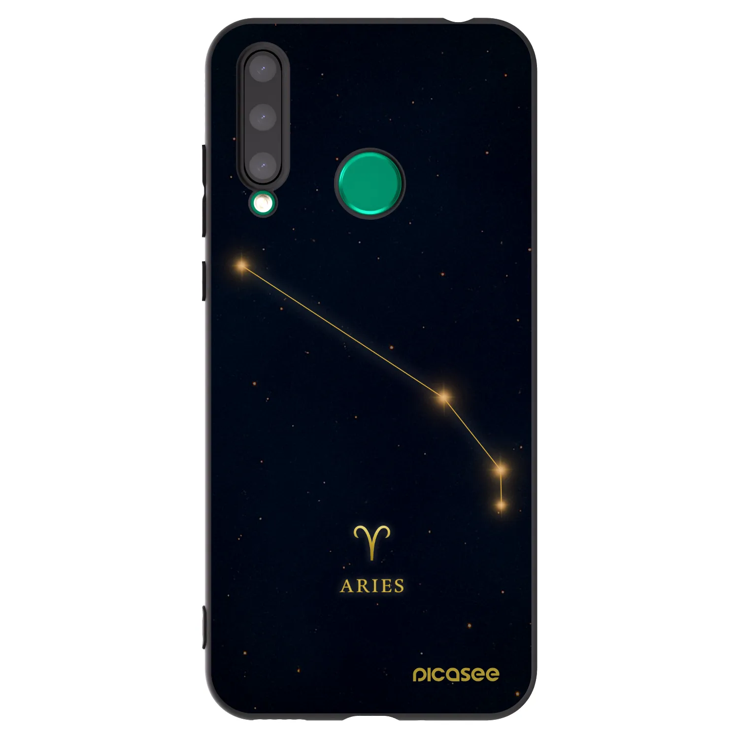 Picasee husă neagră din silicon pentru Honor 20 Lite - ARIES