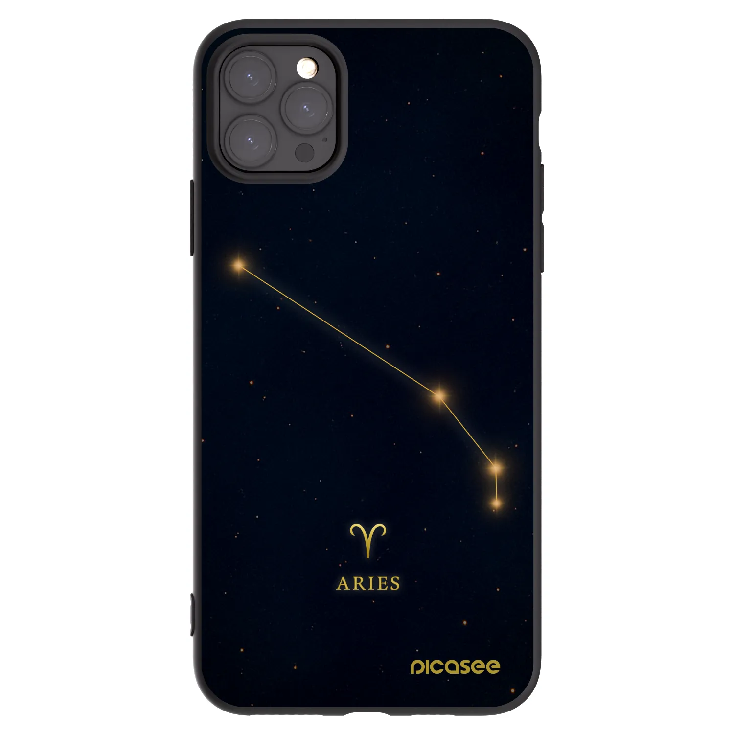 Picasee husă neagră din silicon pentru Apple iPhone 11 Pro Max - ARIES