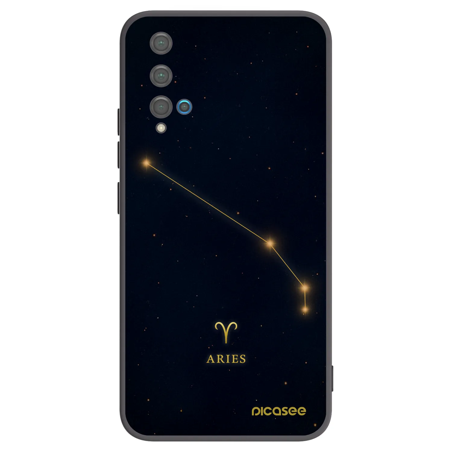 Picasee husă neagră din silicon pentru Huawei Nova 5T - ARIES