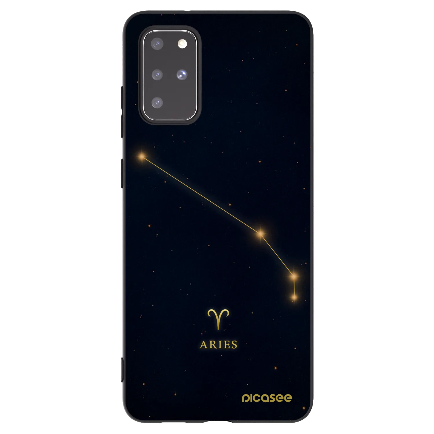 Picasee husă neagră din silicon pentru Samsung Galaxy S20+ G985F - ARIES