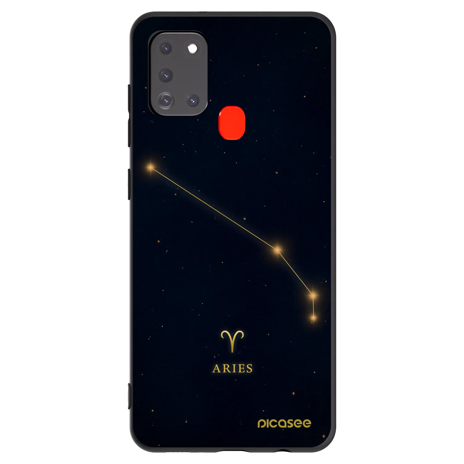 Picasee husă neagră din silicon pentru Samsung Galaxy A21s - ARIES