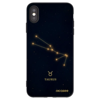 Picasee husă neagră din silicon pentru Apple iPhone XS Max - TAURUS