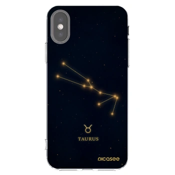 Picasee husă transparentă din silicon pentru Apple iPhone X/XS - TAURUS