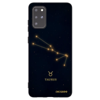 Picasee husă neagră din silicon pentru Samsung Galaxy S20+ G985F - TAURUS