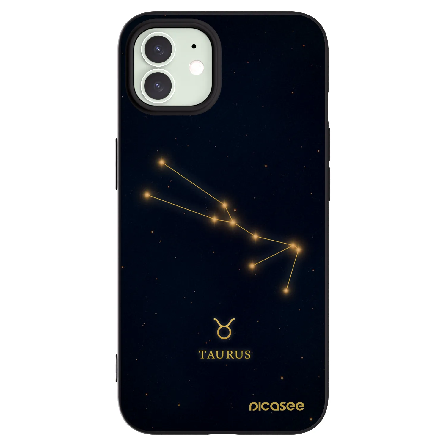 Picasee husă neagră din silicon pentru Apple iPhone 12 Pro - TAURUS