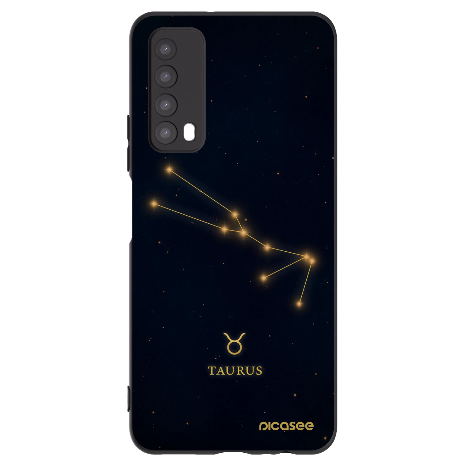 Picasee husă neagră din silicon pentru Huawei P Smart 2021 - TAURUS