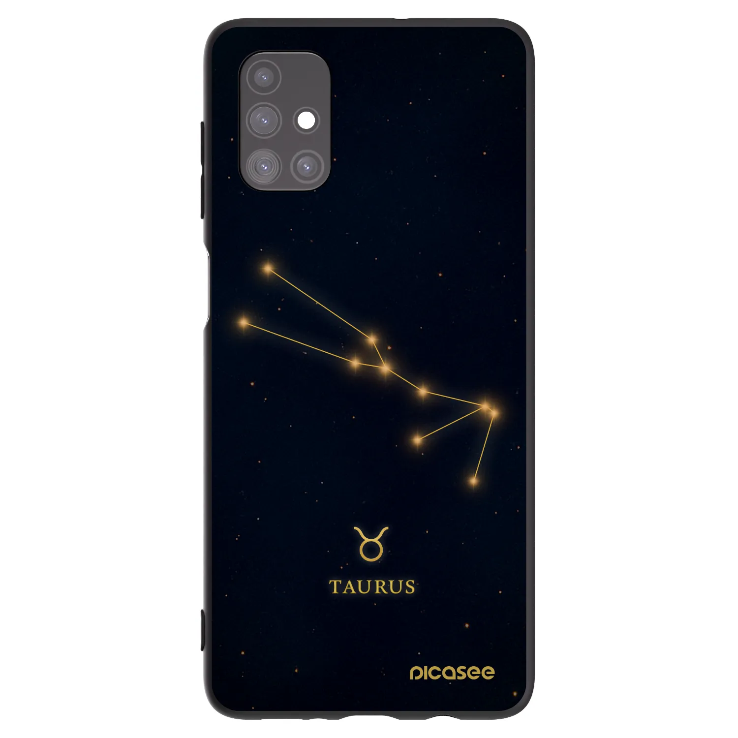 Picasee husă neagră din silicon pentru Samsung Galaxy M51 M515F - TAURUS