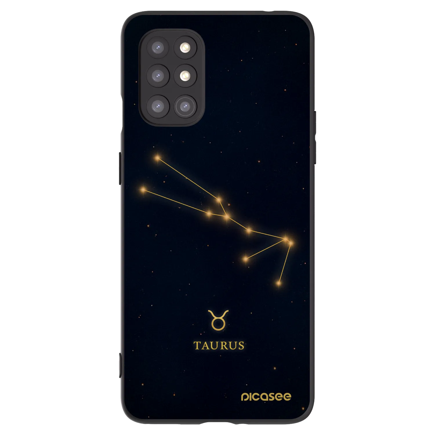 Picasee husă neagră din silicon pentru OnePlus 8T - TAURUS