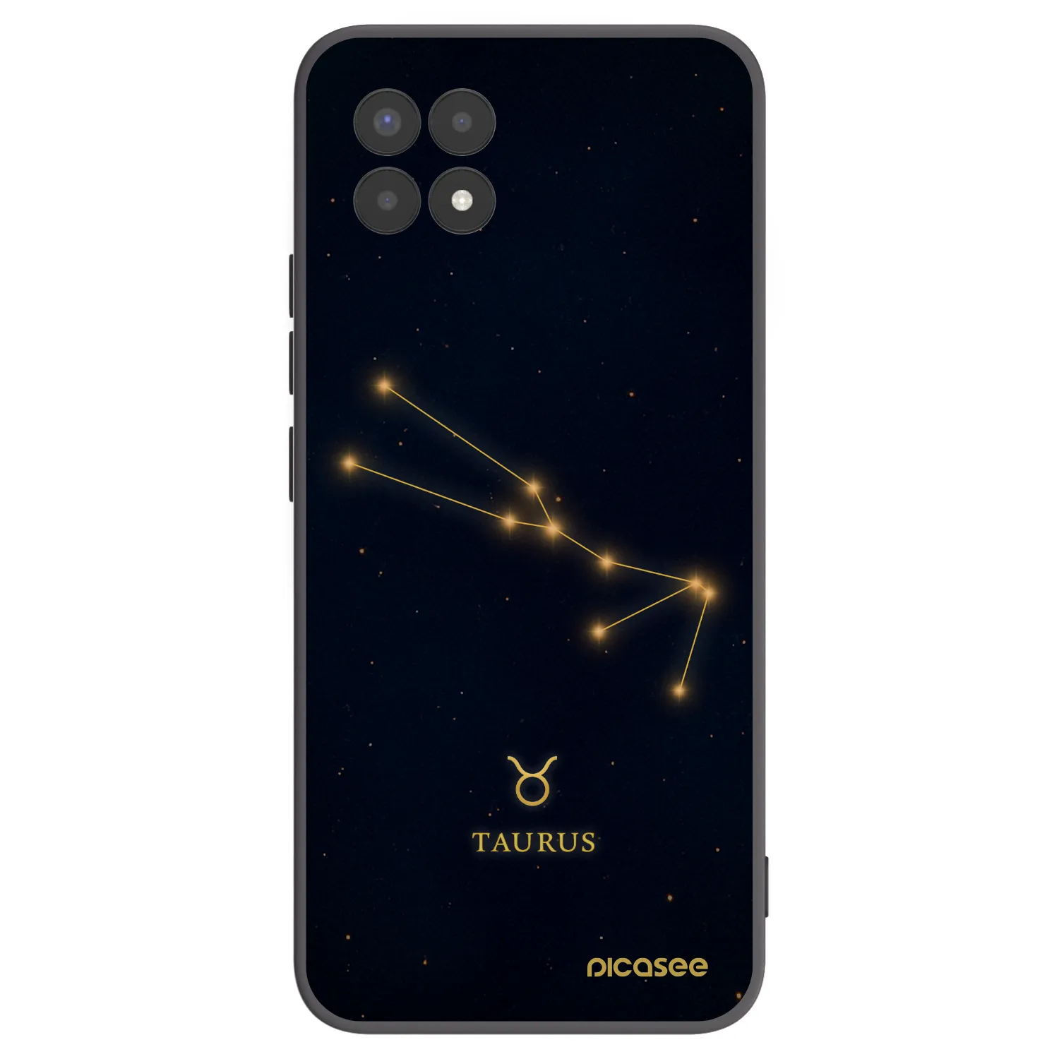 Picasee husă neagră din silicon pentru Realme 8i - TAURUS