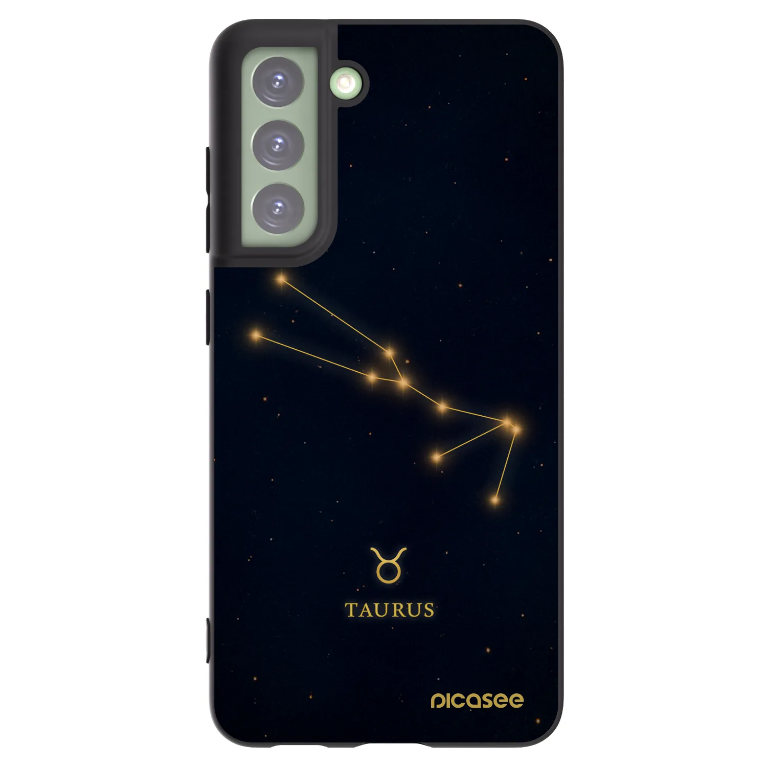 Picasee husă neagră din silicon pentru Samsung Galaxy S21 FE 5G - TAURUS