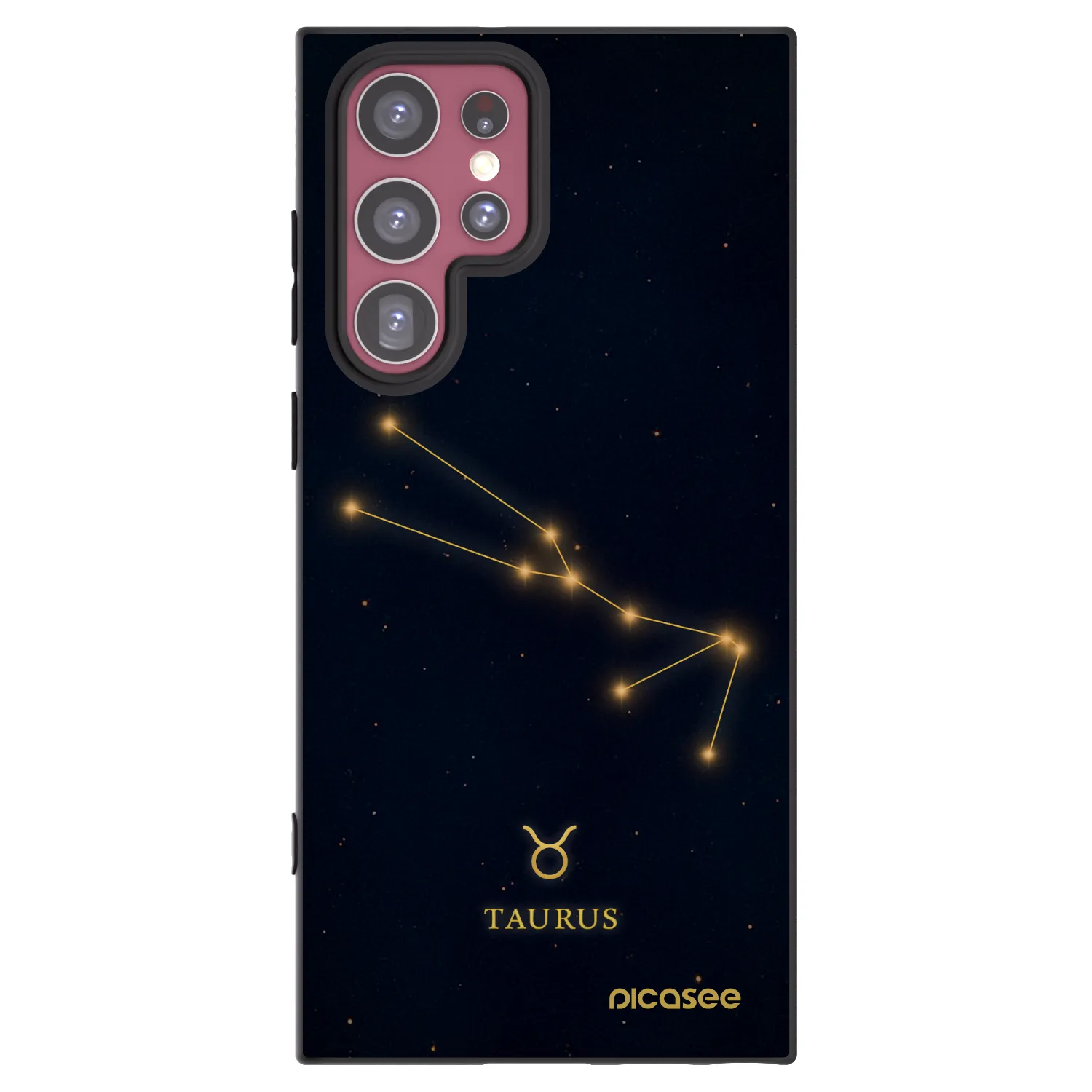 Picasee husă neagră din silicon pentru Samsung Galaxy S22 Ultra 5G - TAURUS