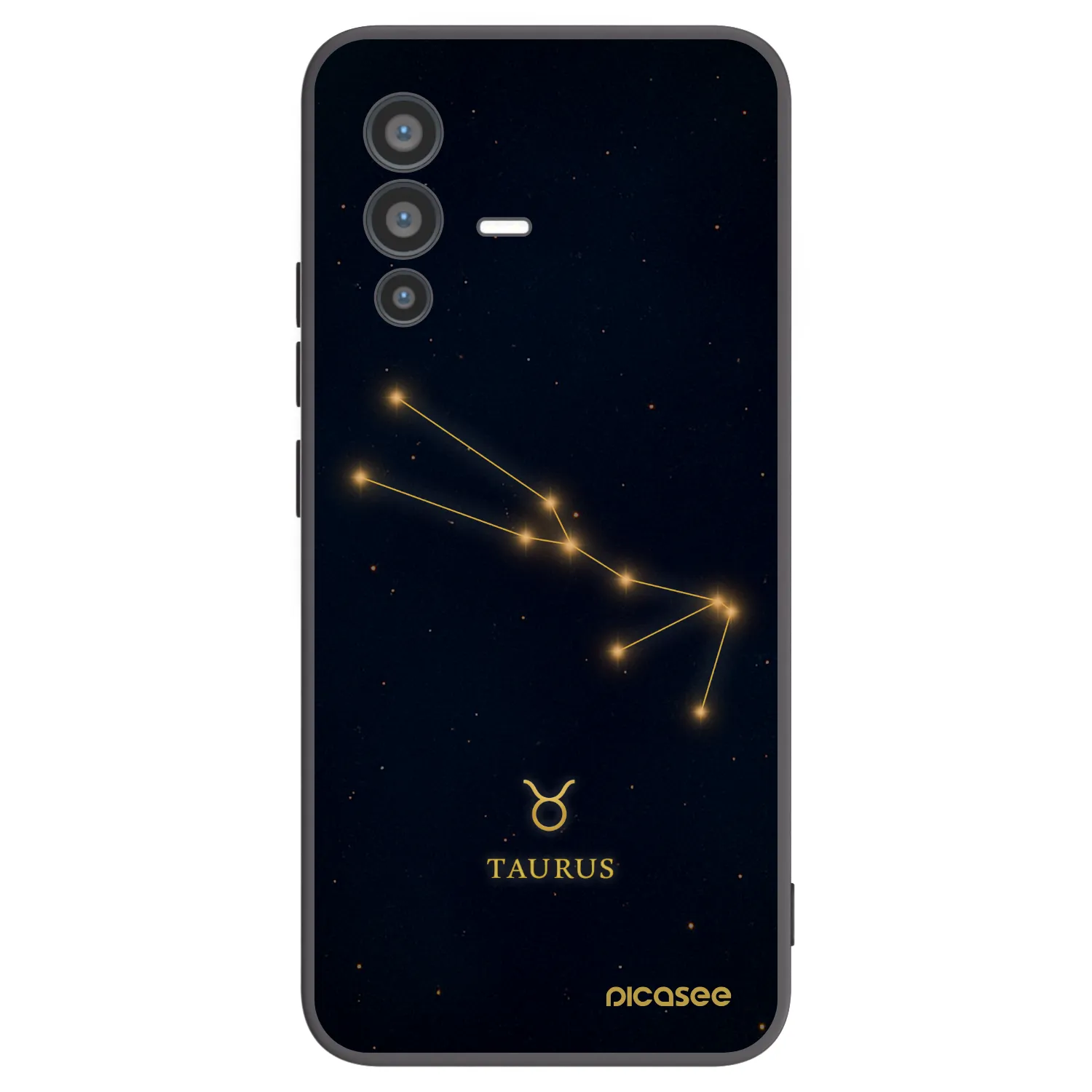 Picasee husă neagră din silicon pentru Vivo V23 5G - TAURUS