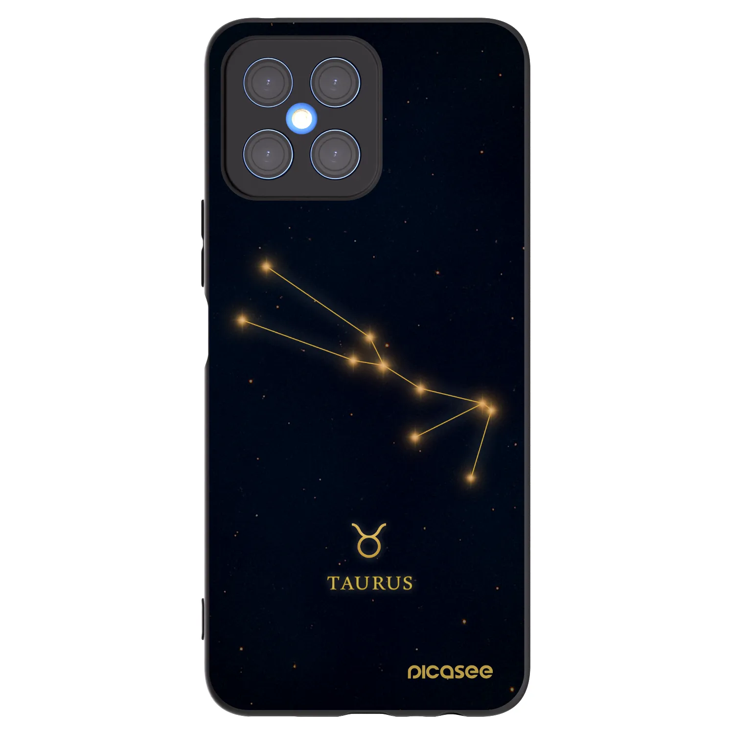 Picasee husă neagră din silicon pentru Honor X8 4G - TAURUS