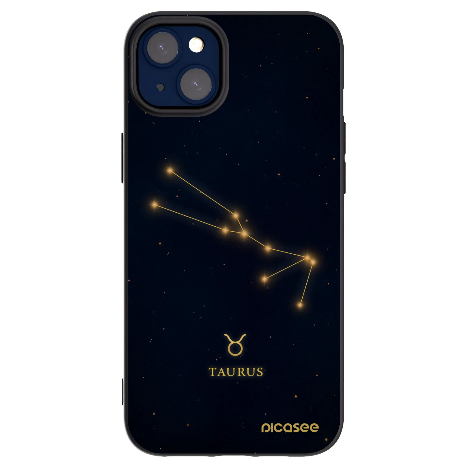 Picasee husă neagră din silicon pentru Apple iPhone 14 Plus - TAURUS