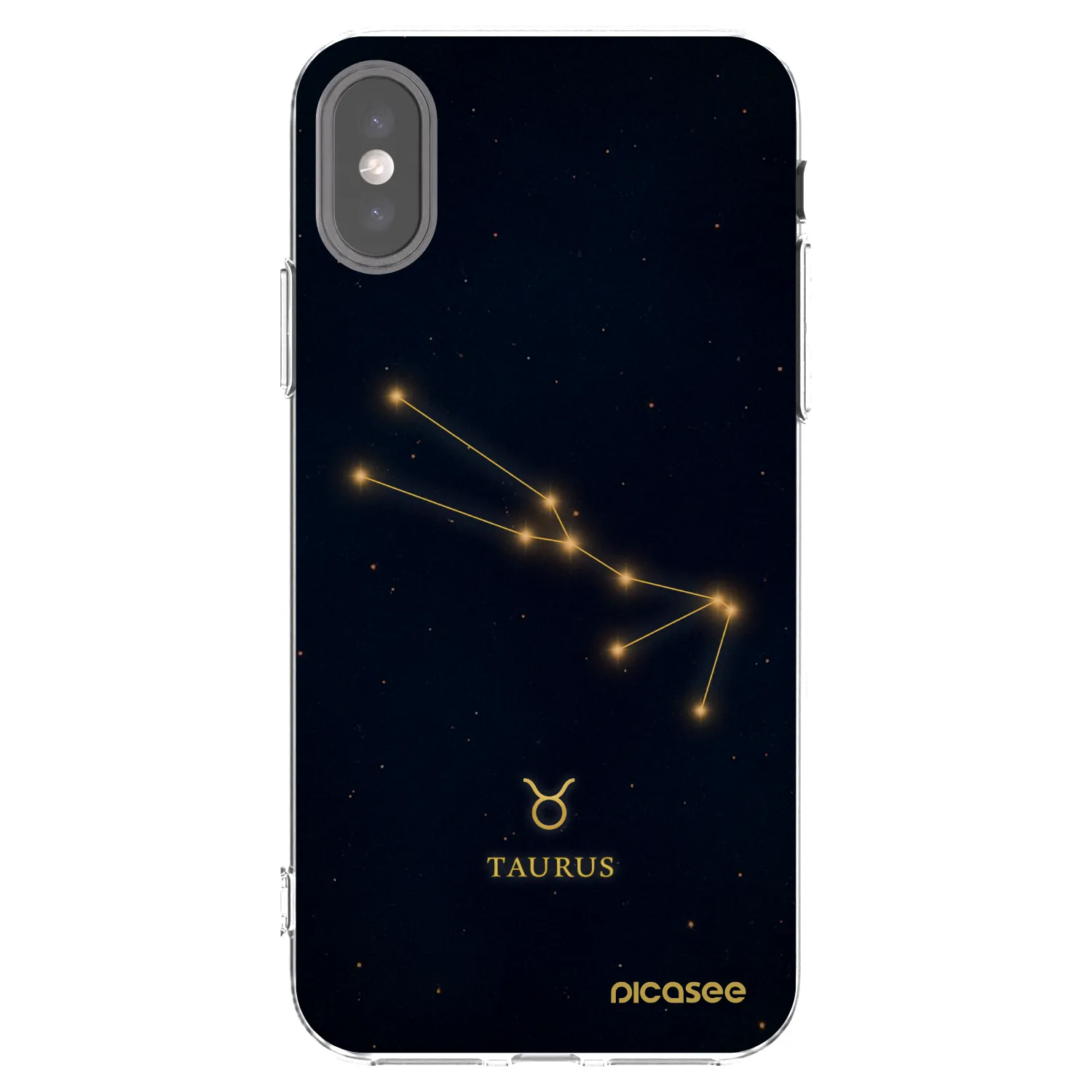Picasee husă transparentă din silicon pentru Apple iPhone X/XS - TAURUS