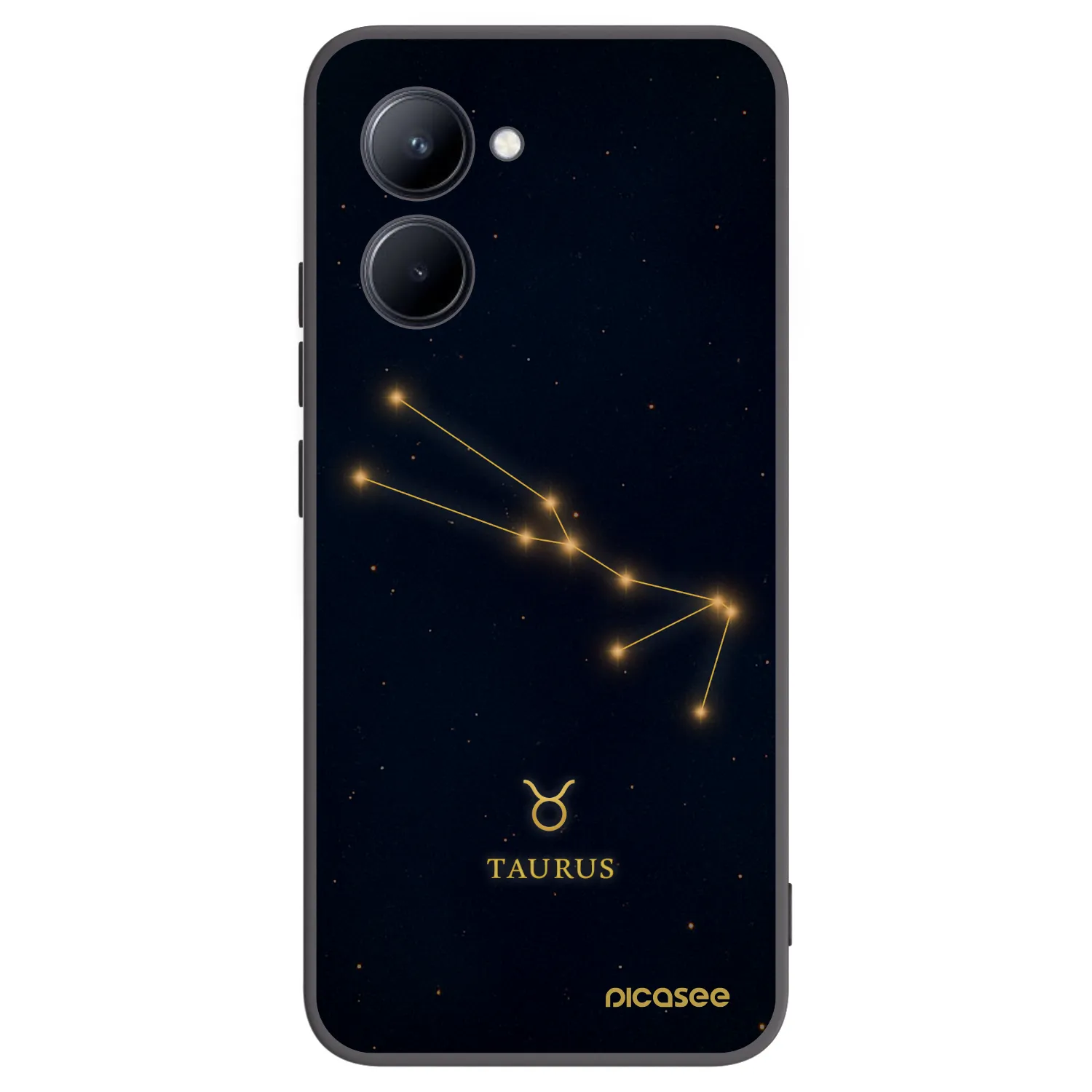 Picasee husă neagră din silicon pentru Realme C33 (2023) - TAURUS