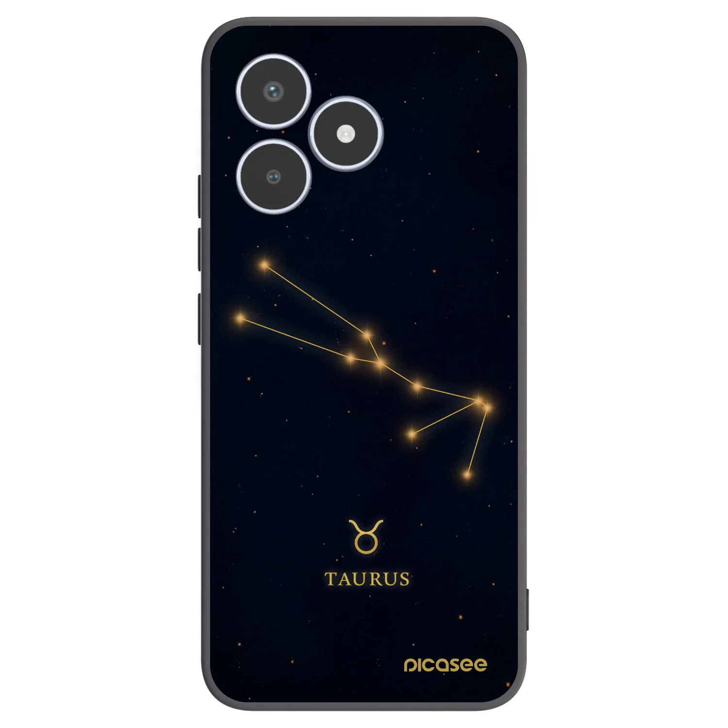 Picasee husă neagră din silicon pentru Realme C53 - TAURUS