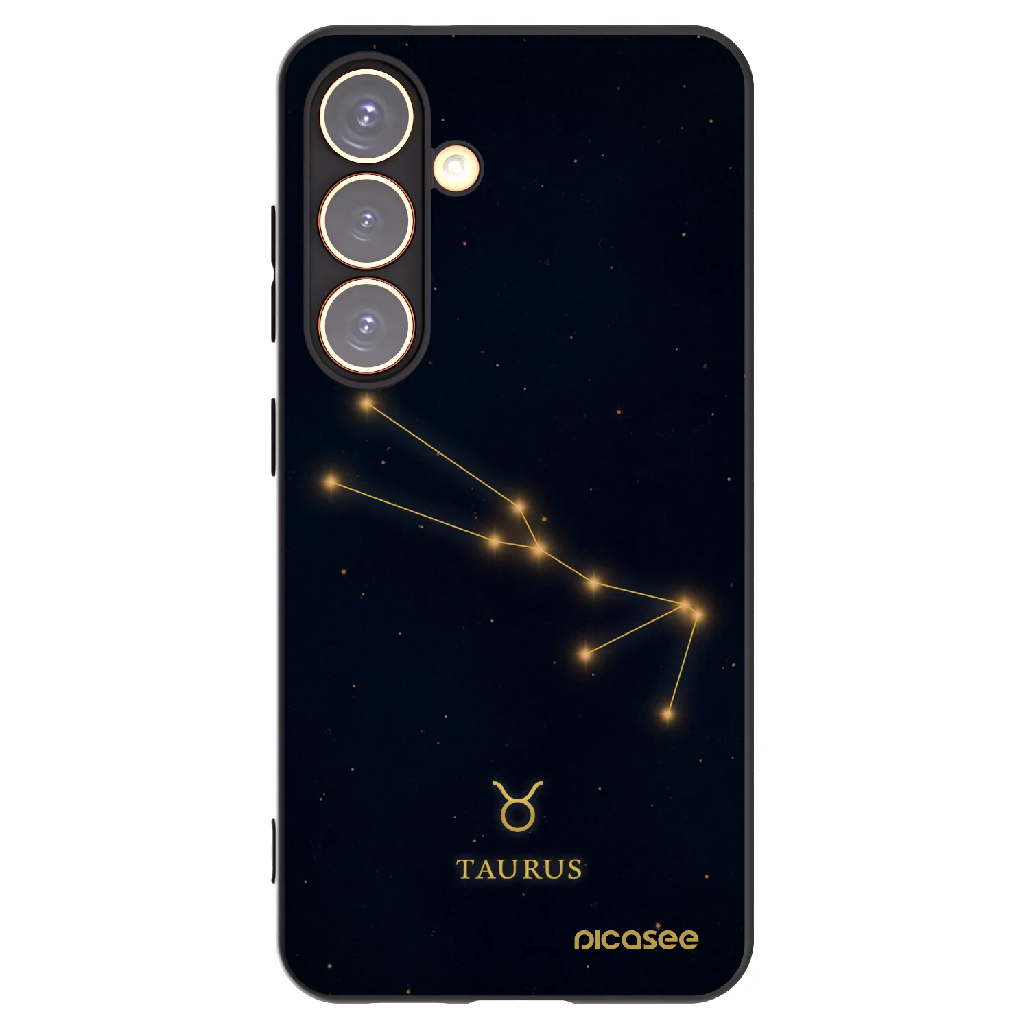 Picasee husă neagră din silicon pentru Samsung Galaxy S24 S921B 5G - TAURUS