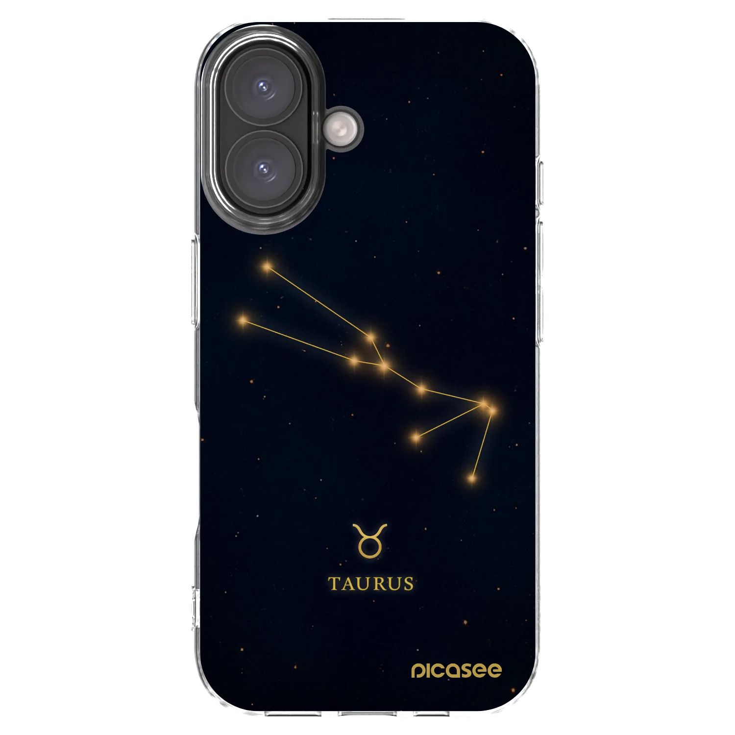 Picasee husă transparentă din silicon pentru Apple iPhone 16 - TAURUS