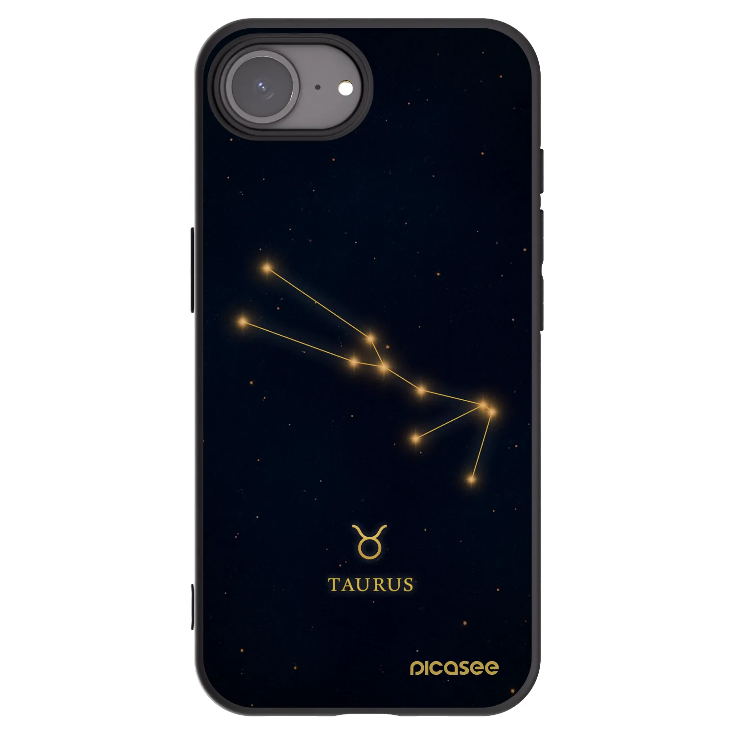 Picasee husă neagră din silicon pentru Apple iPhone 16e - TAURUS