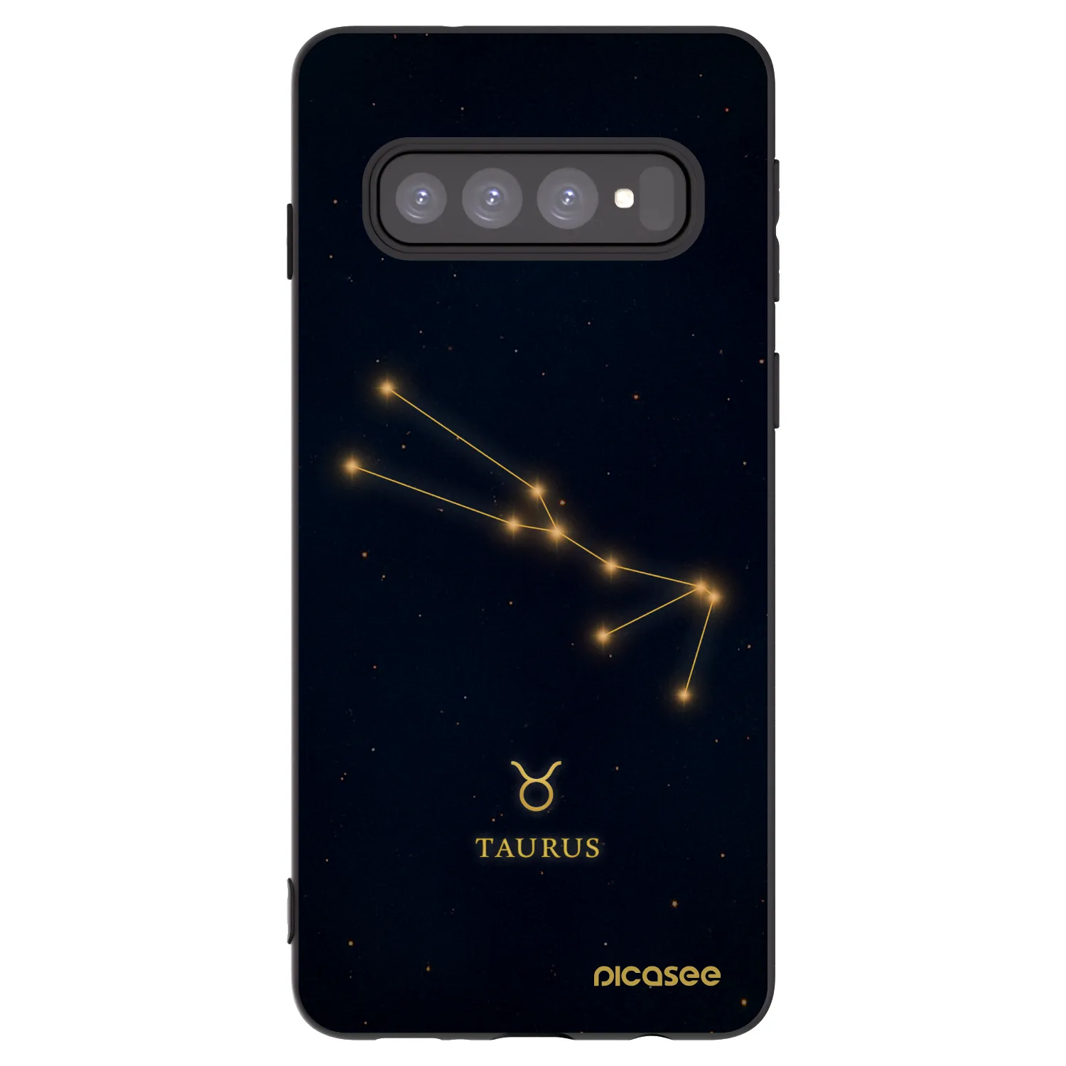 Picasee husă neagră din silicon pentru Samsung Galaxy S10 G973 - TAURUS