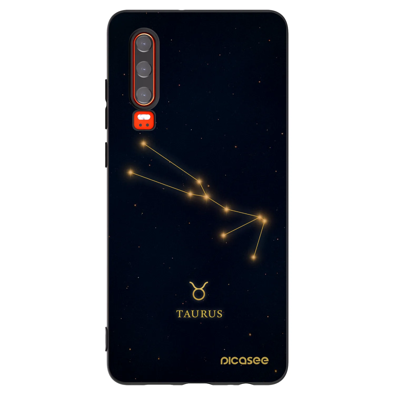 Picasee husă neagră din silicon pentru Huawei P30 - TAURUS