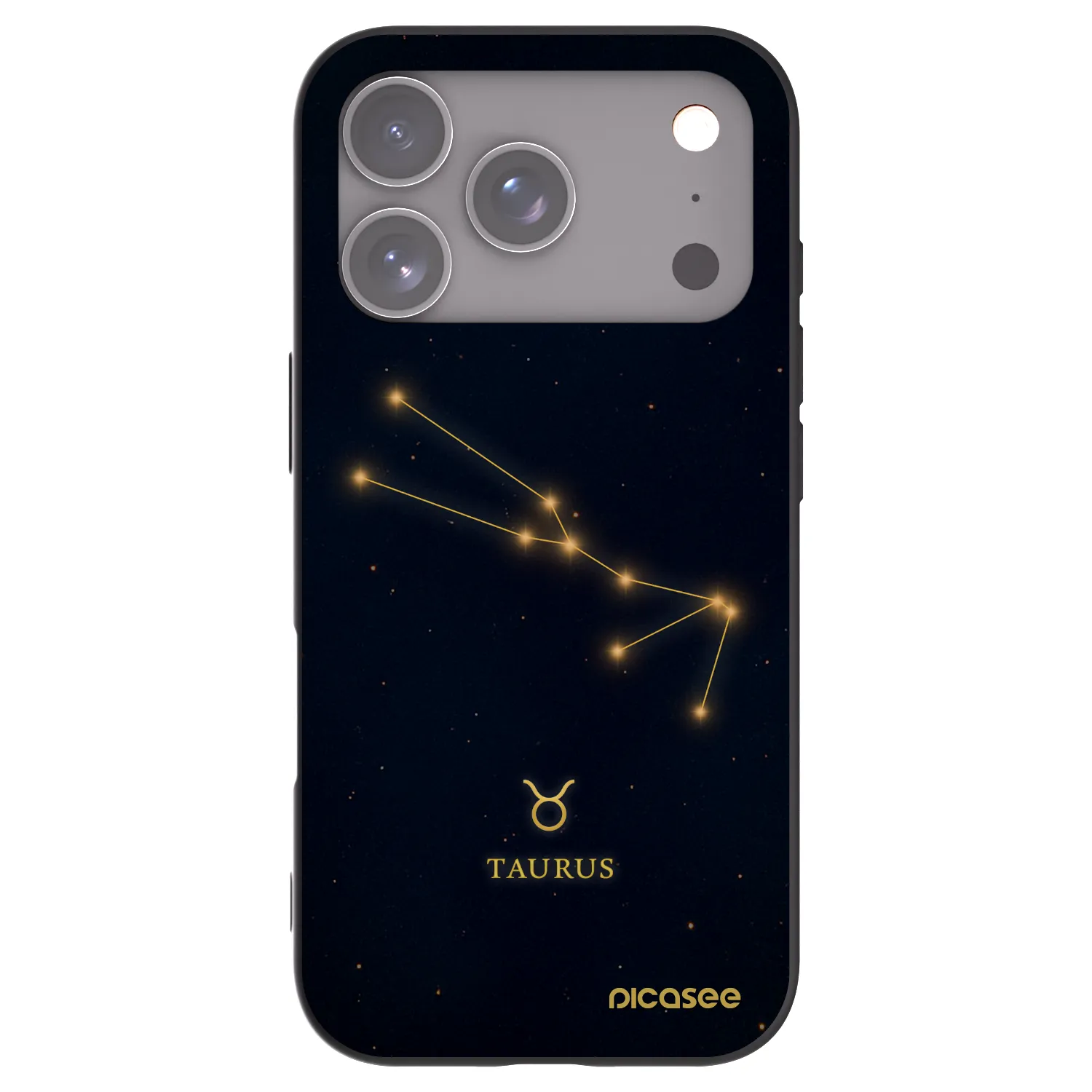 Picasee husă neagră din silicon pentru Apple iPhone 17 Pro - TAURUS