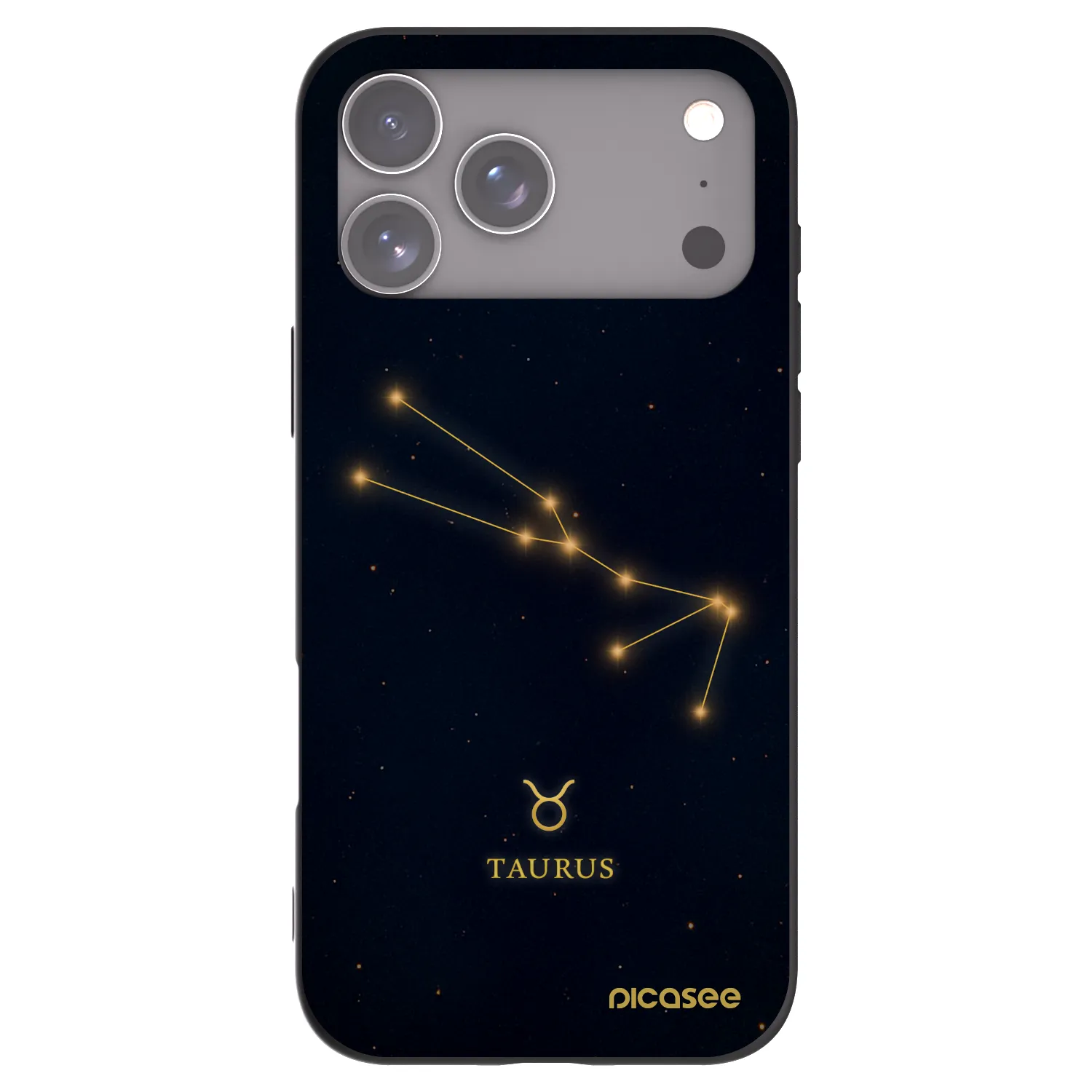 Picasee husă neagră din silicon pentru Apple iPhone 17 Pro Max - TAURUS