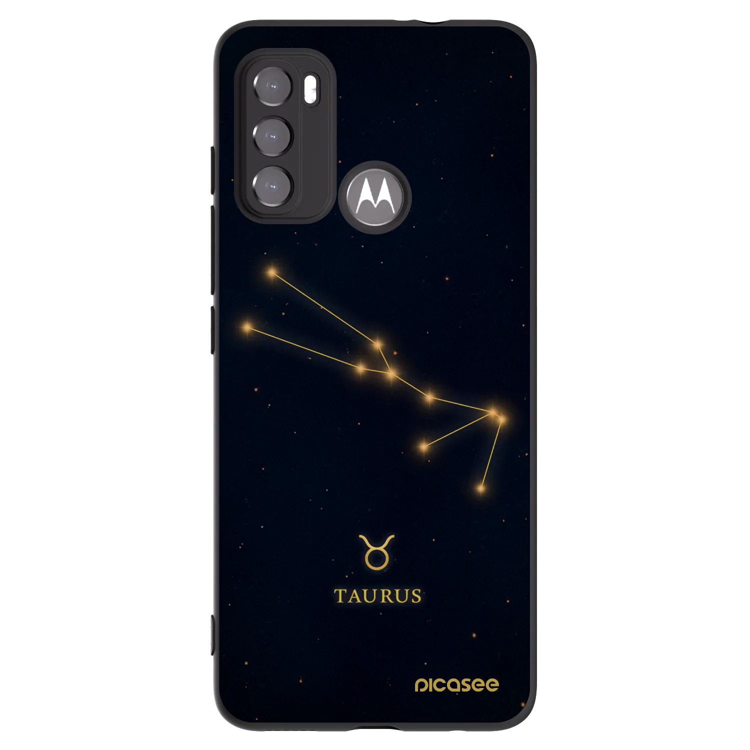 Picasee husă neagră din silicon pentru Motorola Edge 60 5G - TAURUS