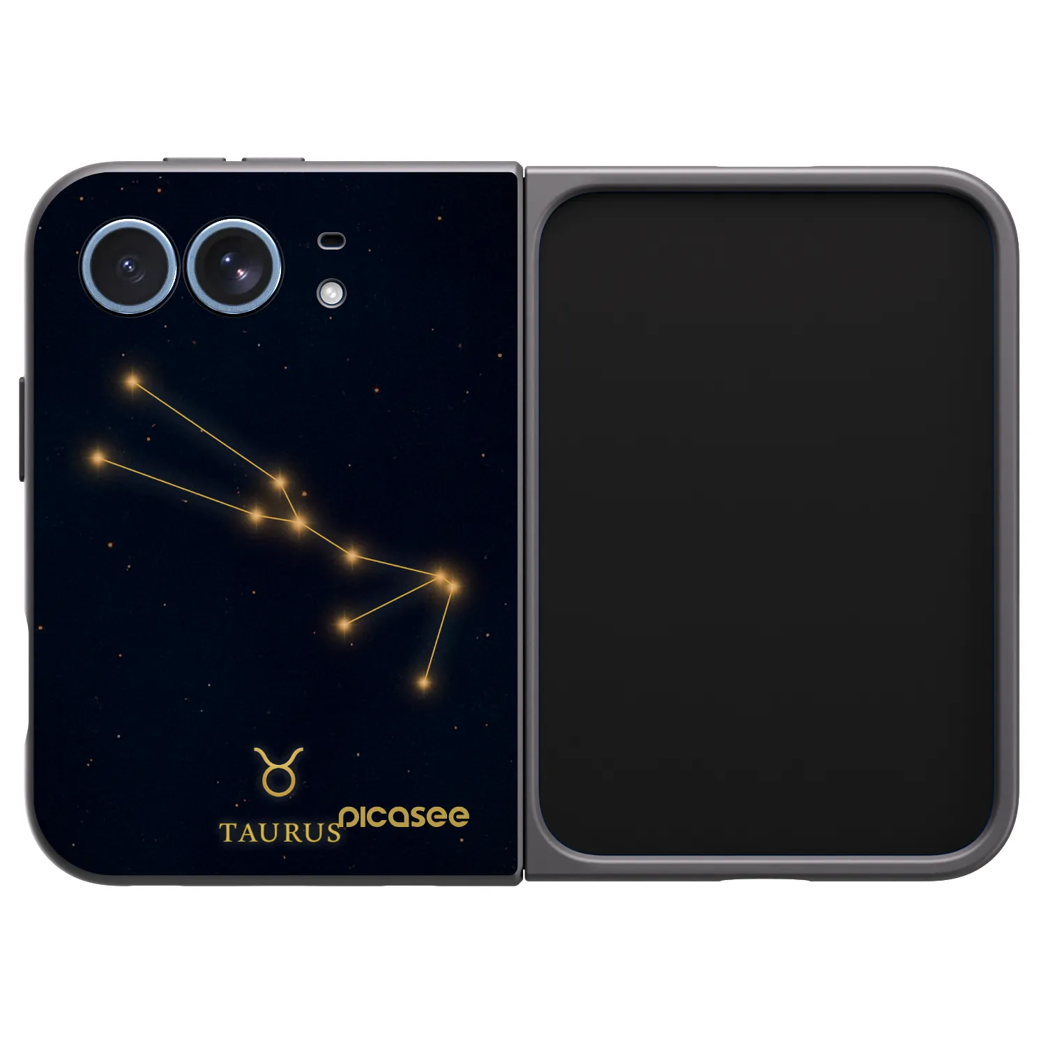 Picasee husă neagră din silicon pentru Apple iPhone Duo - TAURUS