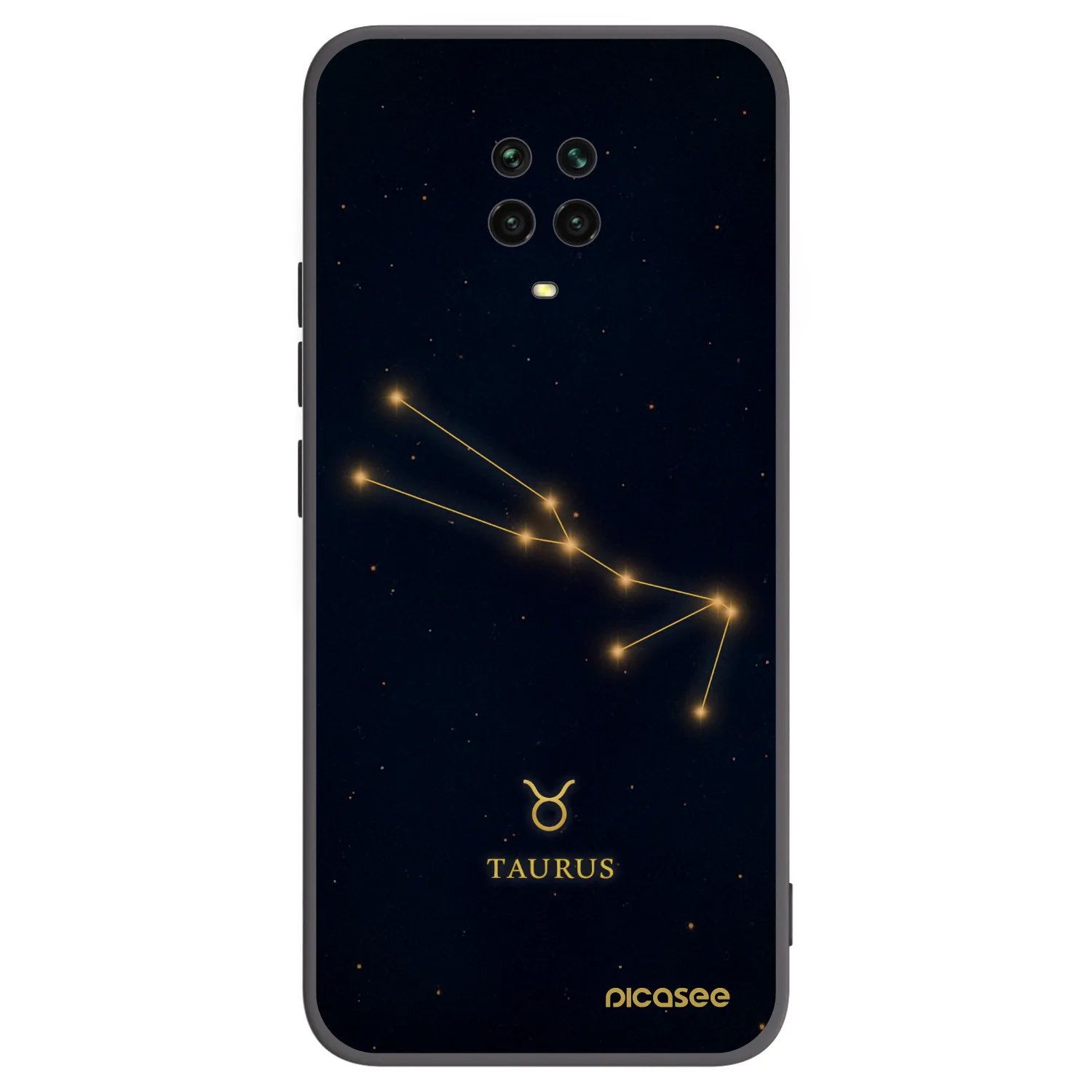 Picasee husă neagră din silicon pentru Xiaomi Redmi Note 9 Pro - TAURUS
