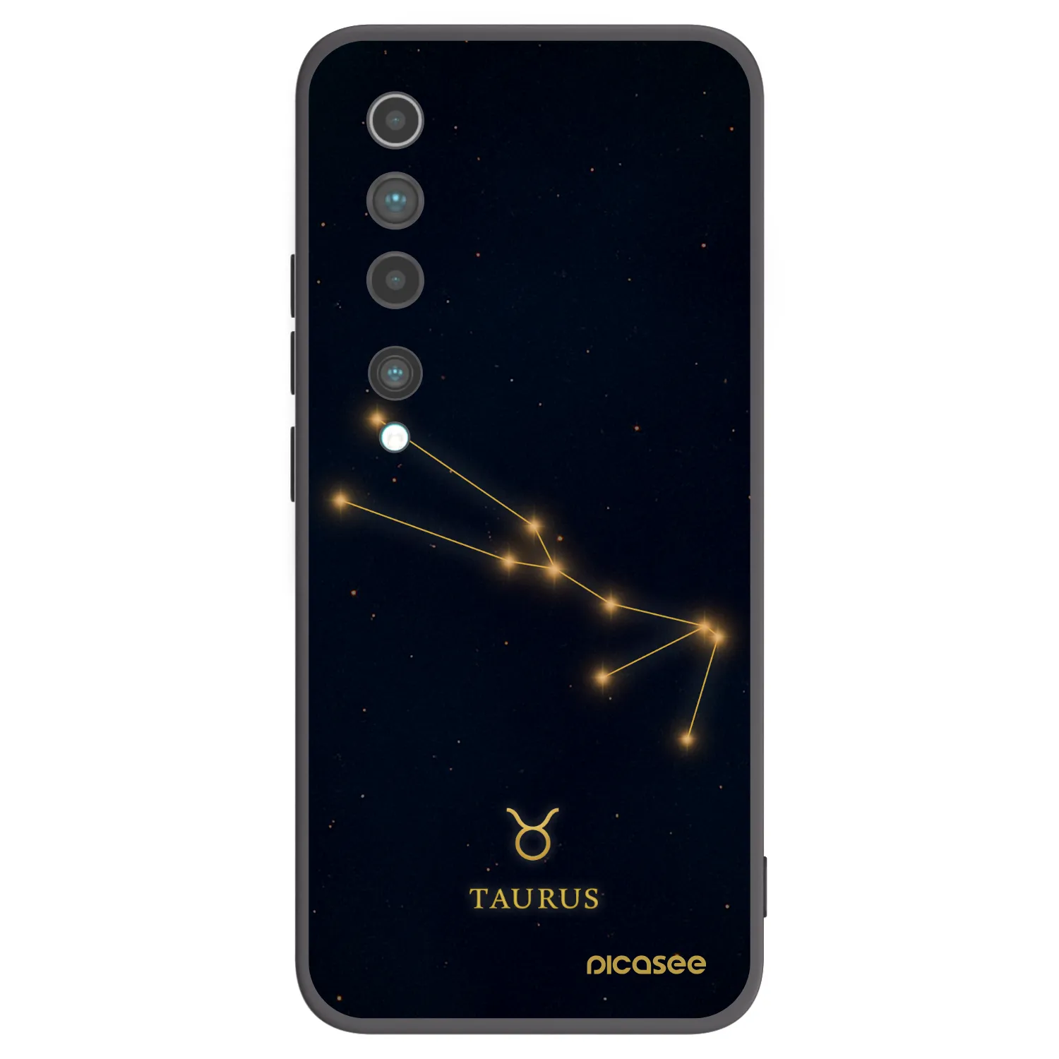 Picasee husă neagră din silicon pentru Xiaomi Mi 10 - TAURUS