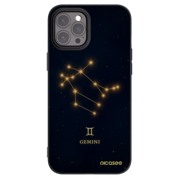 Picasee husă neagră din silicon pentru Apple iPhone 12 Pro Max - GEMINI