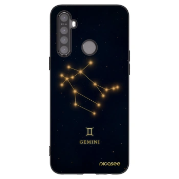 Picasee husă neagră din silicon pentru Realme 5 - GEMINI