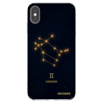 Picasee husă transparentă din silicon pentru Apple iPhone XS Max - GEMINI