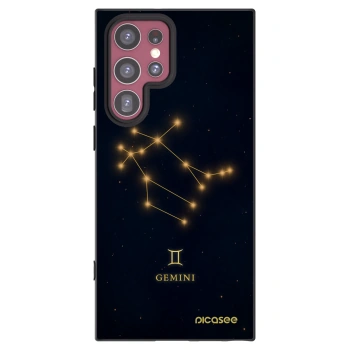 Picasee husă neagră din silicon pentru Samsung Galaxy S22 Ultra 5G - GEMINI