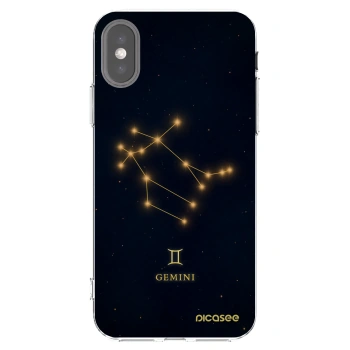 Picasee husă transparentă din silicon pentru Apple iPhone X/XS - GEMINI