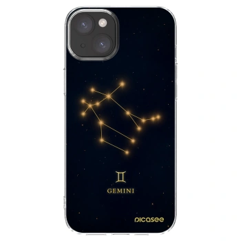 Picasee husă transparentă din silicon pentru Apple iPhone 15 Plus - GEMINI