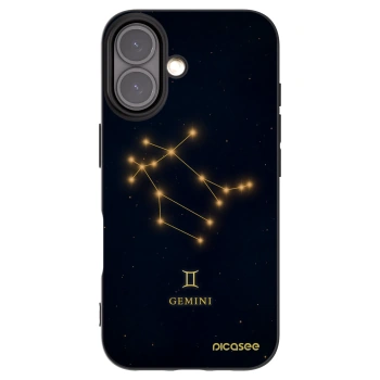 Picasee husă neagră din silicon pentru Apple iPhone 16 - GEMINI